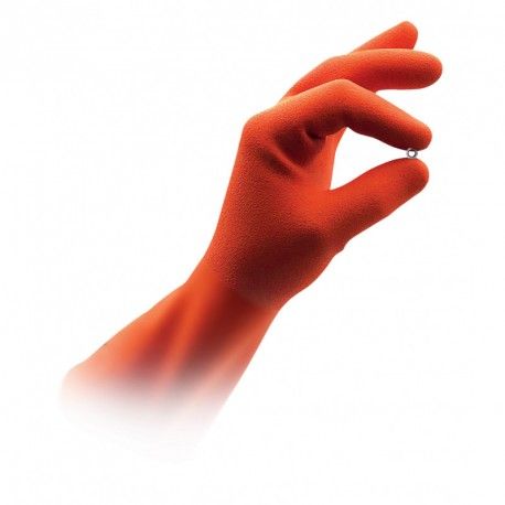 Gants isolants de précision en caoutchouc naturel orange taille 10, avec protection mécanique, classe 0 AZC