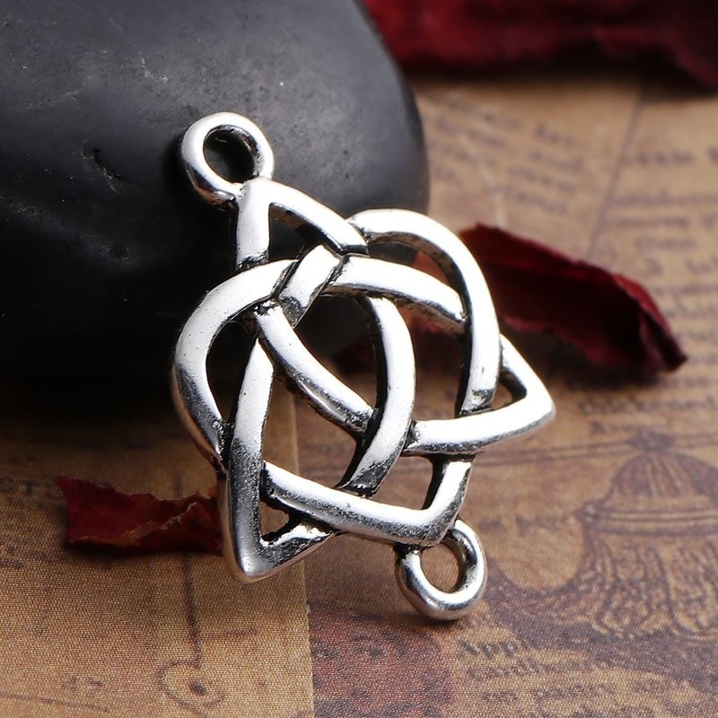 Antique Silver Celtic Connector, 28mm Antique Silver Celtic Connector, 28mm
