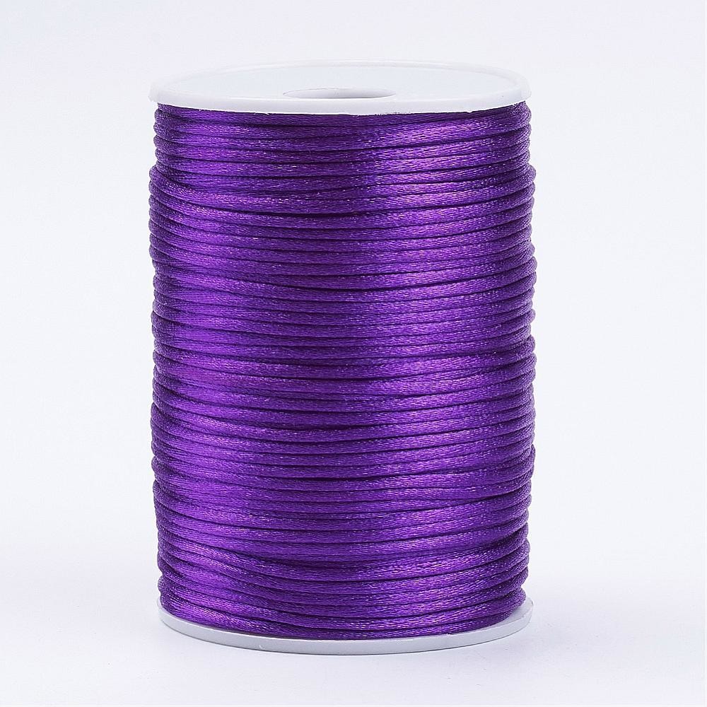5m x Polyester Cord in Purple, 2mm
