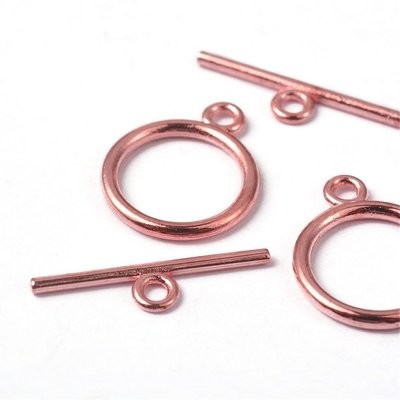 10 x Rose Gold Toggle Clasps