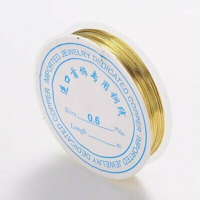 Gold Plated Wire, 0.8mm, 3m