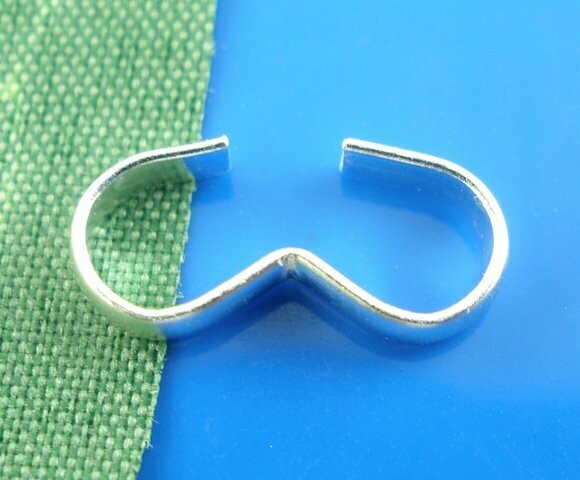 50 x Silver Plated '3' Connectors/Links, 13x6mm