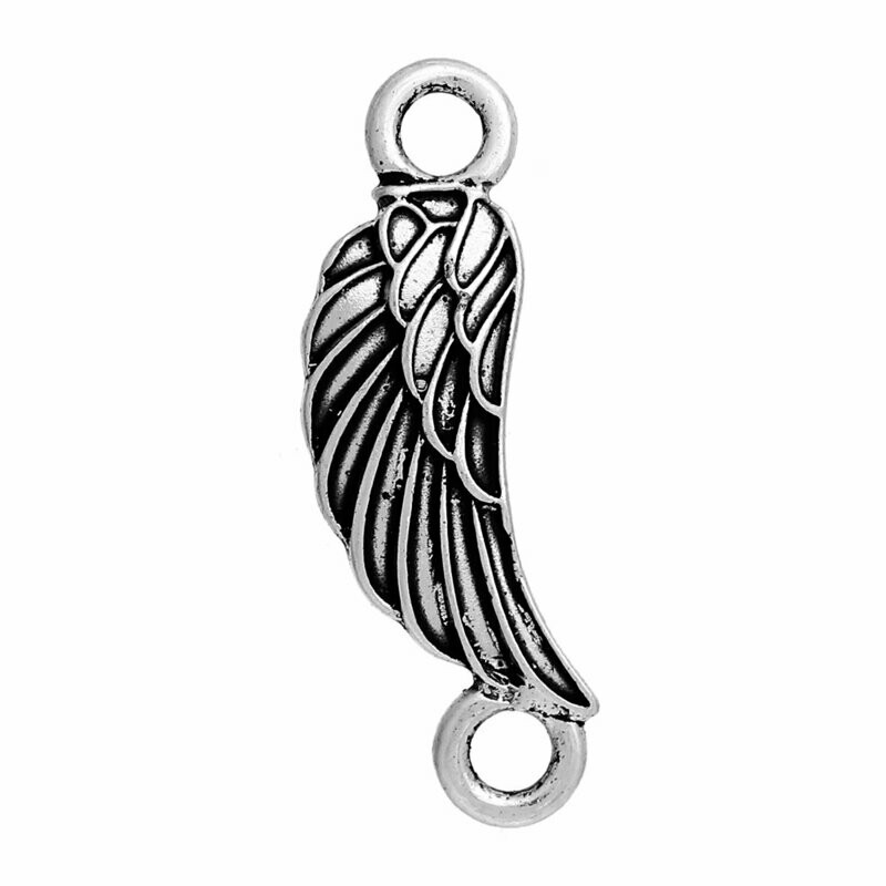 Antique Silver Wing Connectors, 30x10mm Antique Silver Wing Connectors, 30x10mm