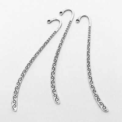 Antique Silver Bookmark Connector, 85mm