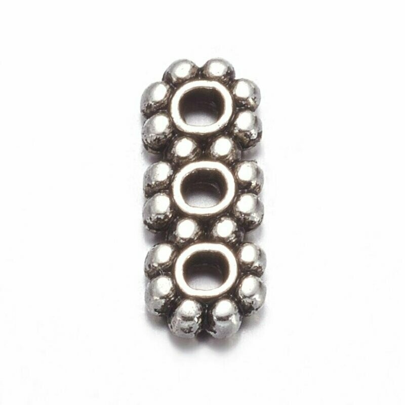 20 x Antique Silver Spacer Bar, 10x4mm 20 x Antique Silver Spacer Bar, 10x4mm