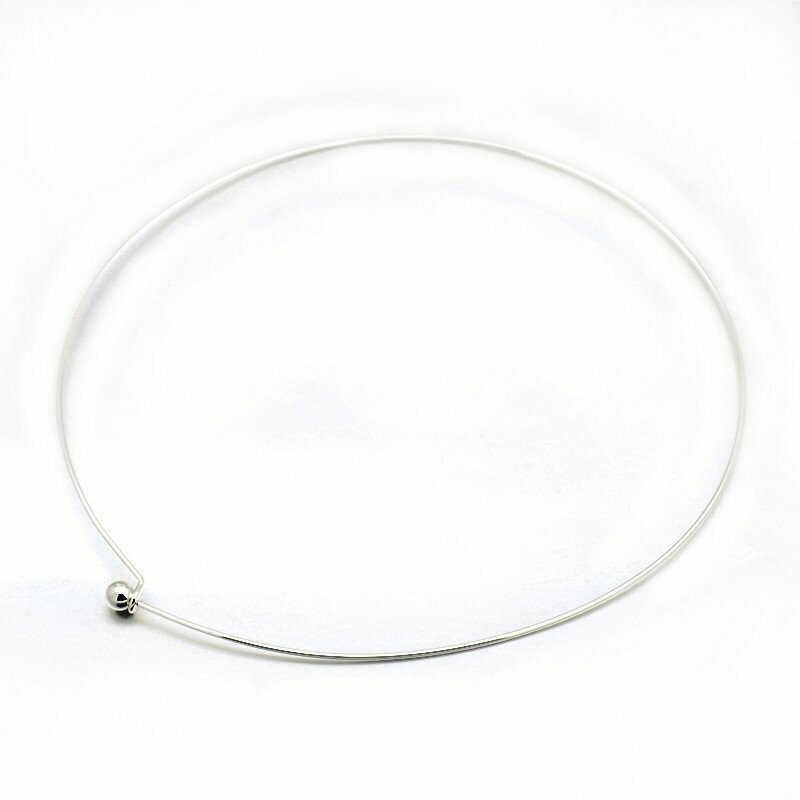Plated Platinum Necklace, 17.5"