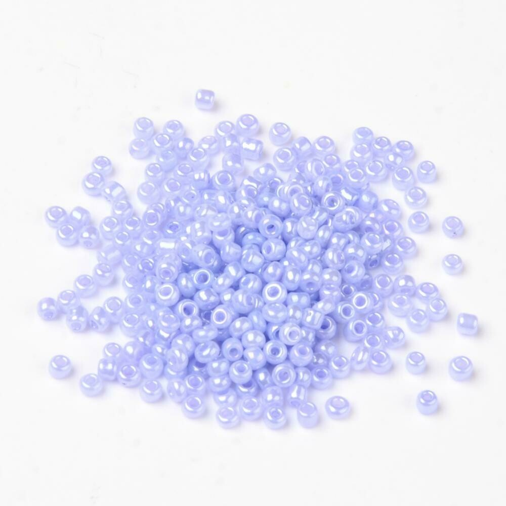 Seed Beads in Lilac, Size 11, 2mm