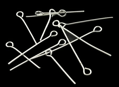 Economy Silver Eye Pins, 16mm-50mm