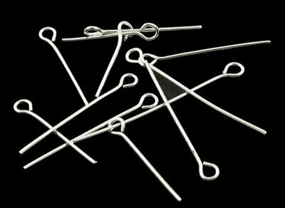 Economy Silver Eye Pins, 16mm-50mm