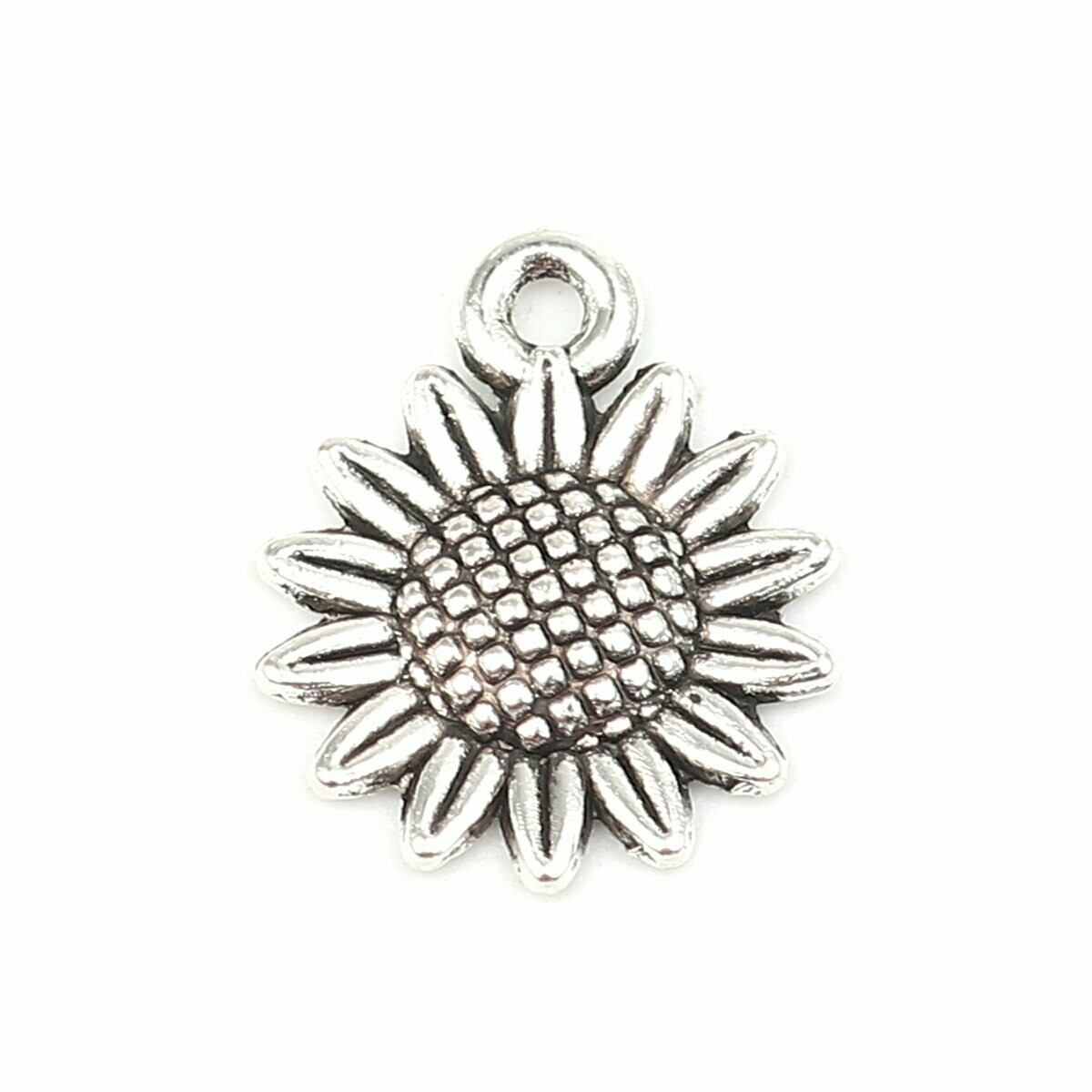 Sterling silver sale sunflower charm