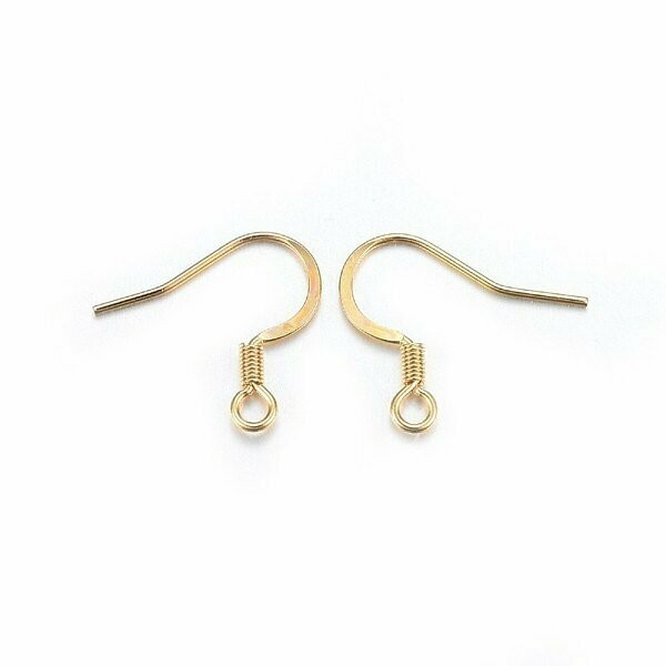 Brass 20mm To 25mm Silver Plated Earring Hooks