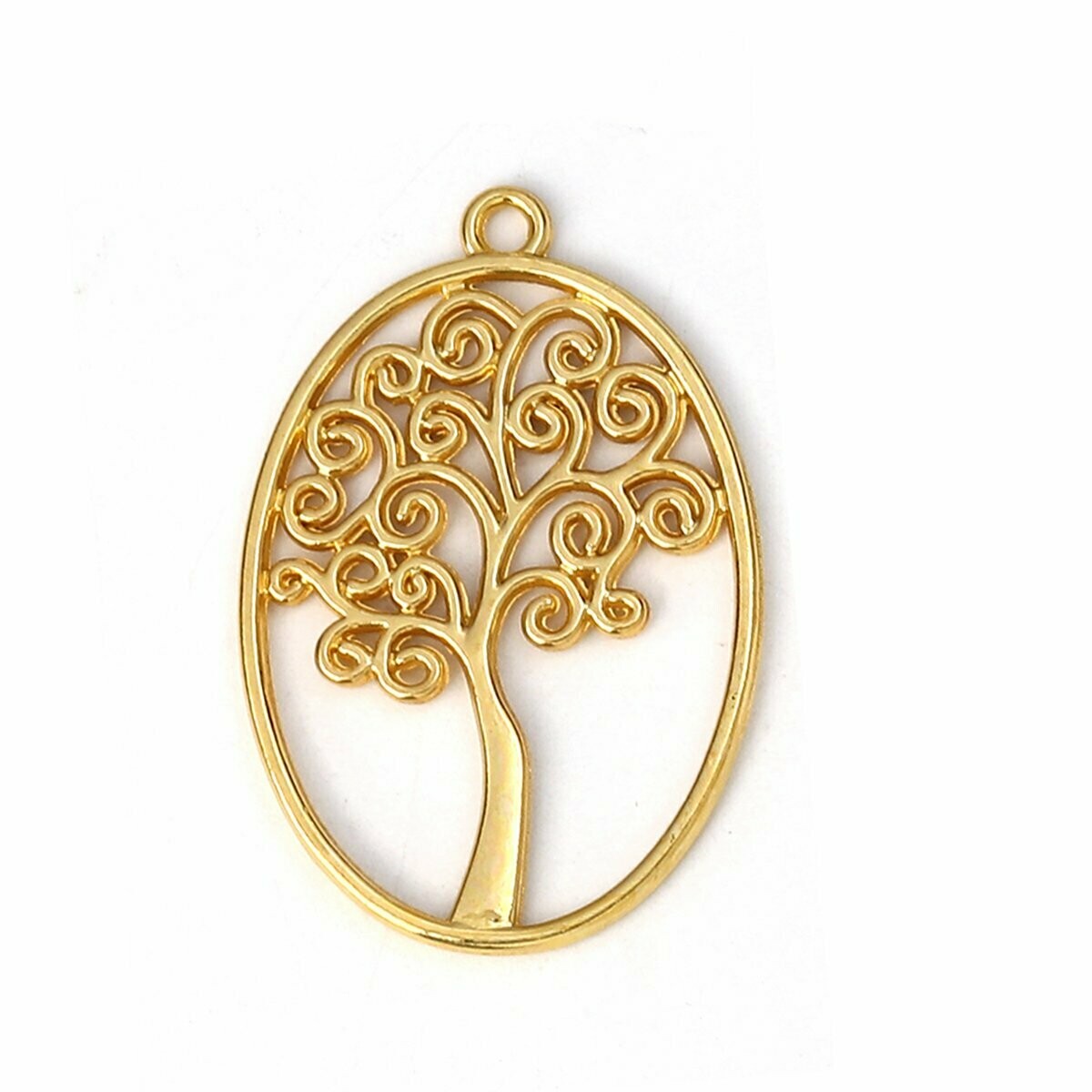 Gold Plated Tree of Life Pendant, 27x40mm