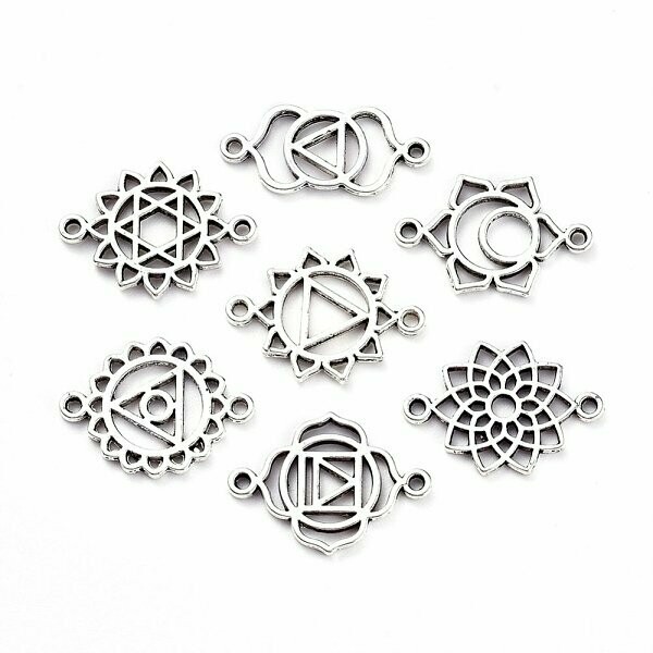 Antique Silver Chakra Connectors