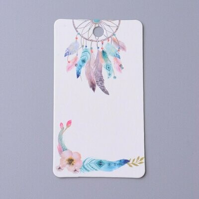 20 x Earring Display Cards, Dream Catcher, 90x50mm