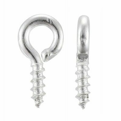 Silver Plated Screw In Jump , 3.6g