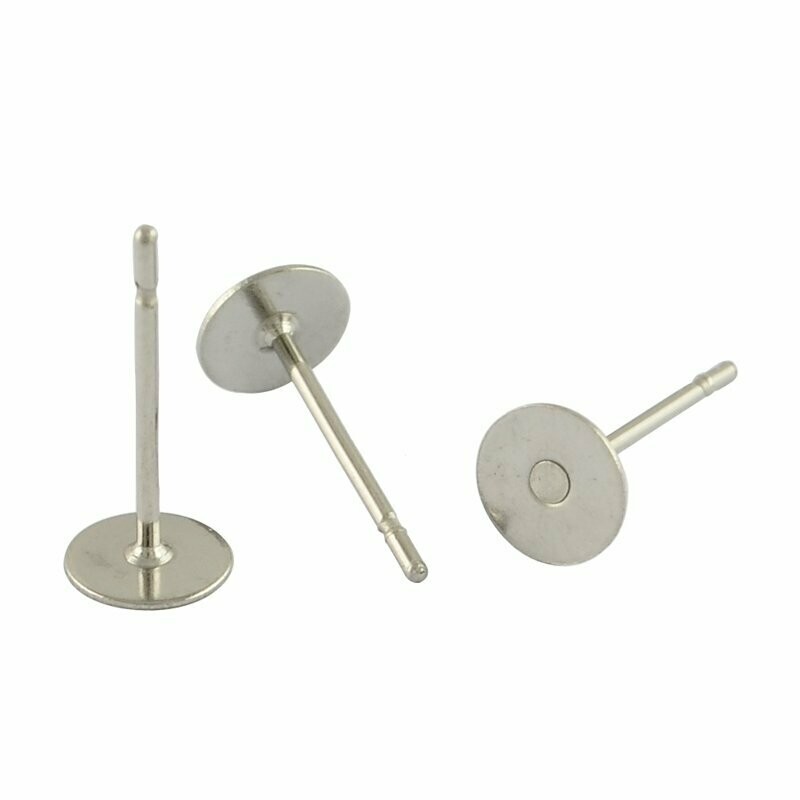 20 x Stainless Steel Earring Blank Studs/Posts