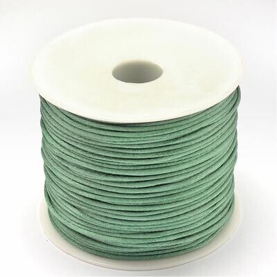 5m x Polyester Cord in Sea Green, 1mm