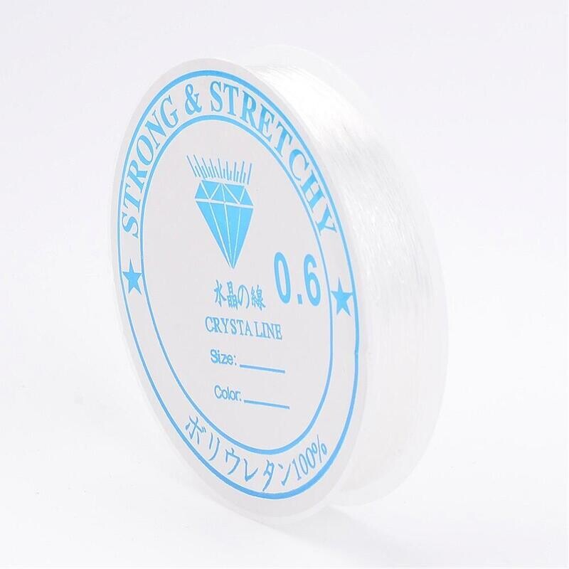 10m x Clear Elastic Cord, 0.6mm