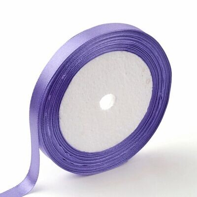 6mm Satin Ribbon, Purple, 22m