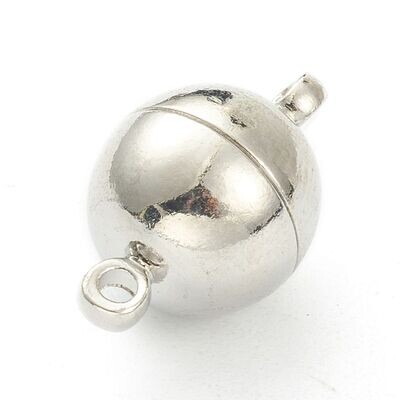 Antique Silver Magnetic Clasp, 16x10mm
