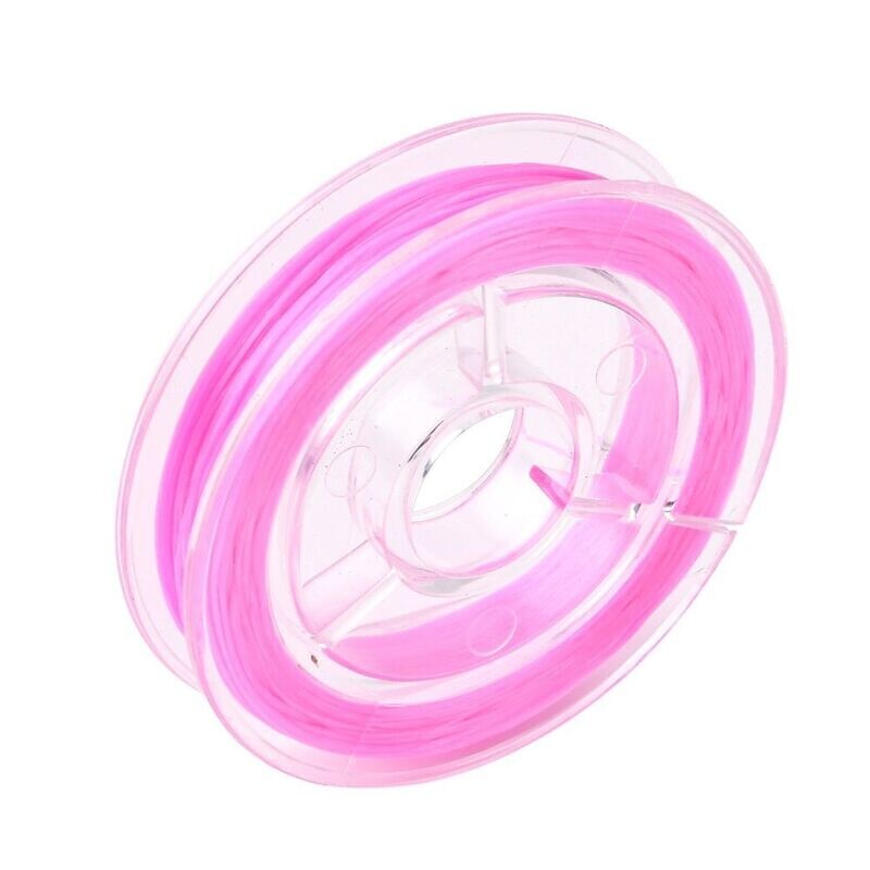 10m x Elastic Thread, 0.8mm, Pink