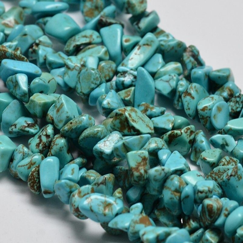 Synthetic Turquoise Chips, 5-8mm, 1 Strand