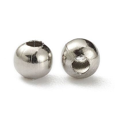 50 x Stainless Steel Beads, 8mm