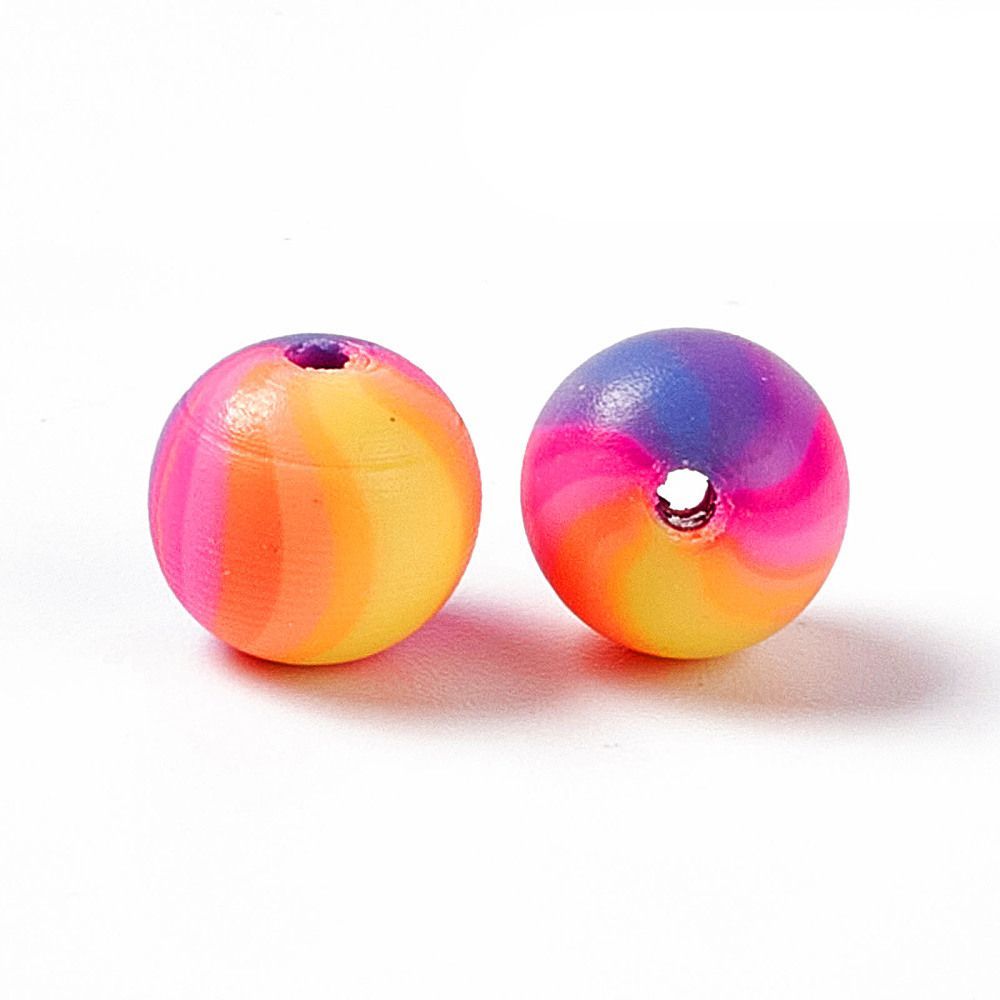 50 x Polymer Clay Beads, 8mm