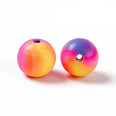 50 x Polymer Clay Beads, 8mm