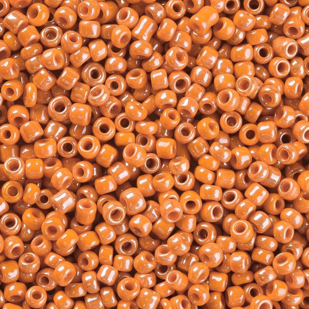 Seed Beads in Orange, Size 8, 3mm