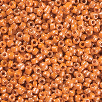 Seed Beads in Orange, Size 8, 3mm