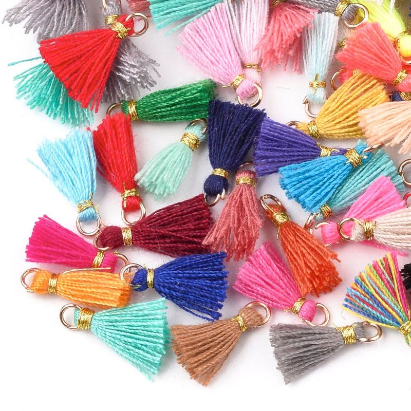 20 x Tassels, Assorted Colours, 10-15mm