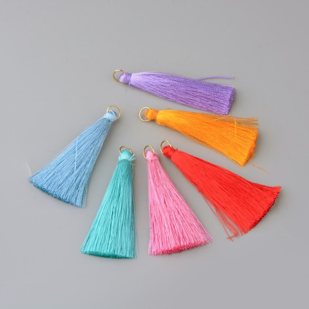 10 x Tassels, Assorted Colours, 35-7mm