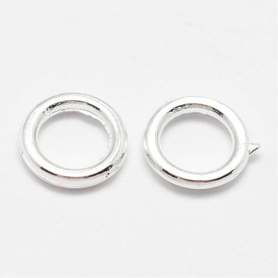 50 x Silver Plated Closed Jump Rings, 7x1mm