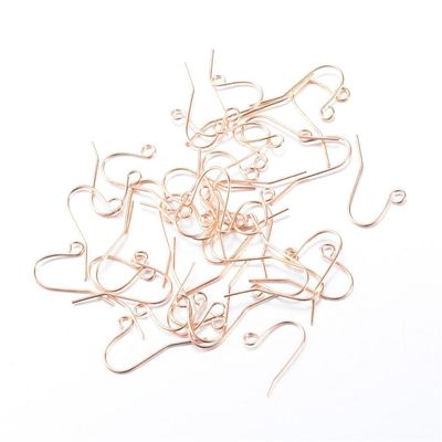 50 x LIGHT Gold Plated Ear Hooks, 19x16mm