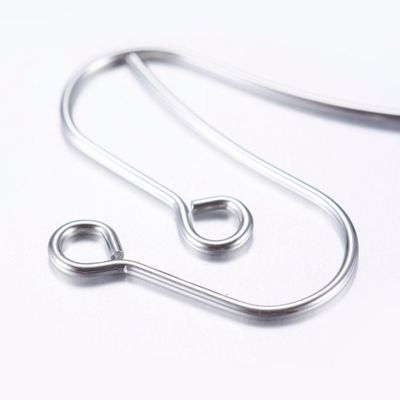50 x Stainless Steel Ear Hooks, 18x15mm
