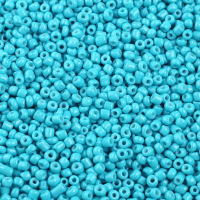 Seed Beads in Turquoise, Size 8, 3mm approx.
