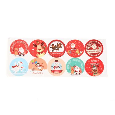 10 x Christmas Stickers, 50mm 10 x Christmas Stickers, 50mm