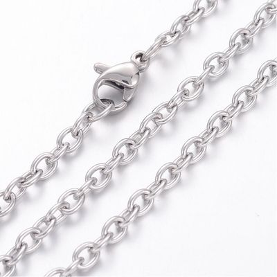 Stainless Steel Finished Cable Chain, 23"