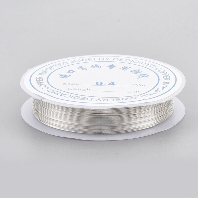 Silver Plated Wire, 0.8mm, 3m Silver Plated Wire, 0.8mm, 3m