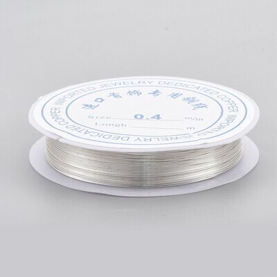 Silver Plated Wire, 0.8mm, 3m Silver Plated Wire, 0.8mm, 3m