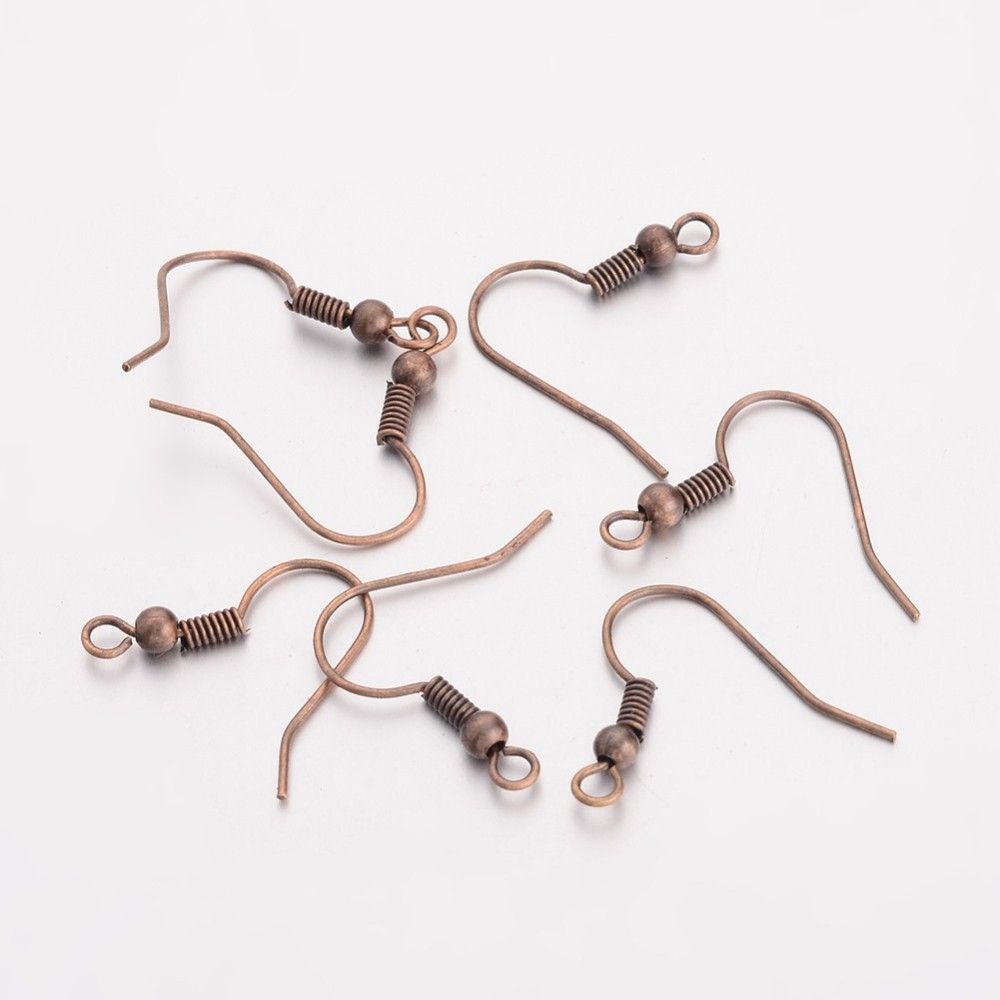 50 x Copper Plated Ear Hooks