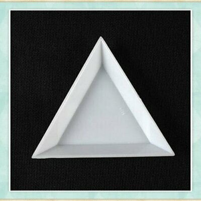 White Plastic Bead Sorting Tray, 7x5cm