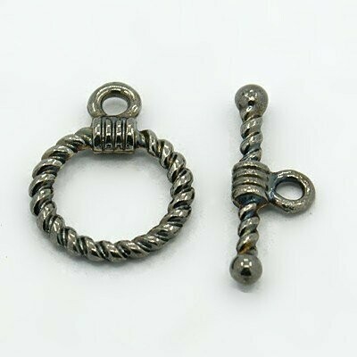 10 x Gunmetal Toggle Clasps