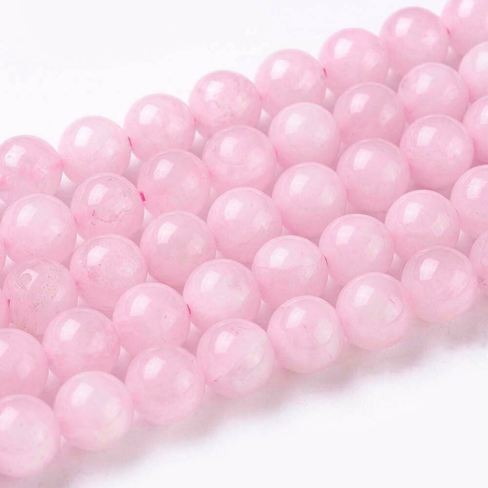 Natural Rose Quartz Beads, 8mm, 1 Strand