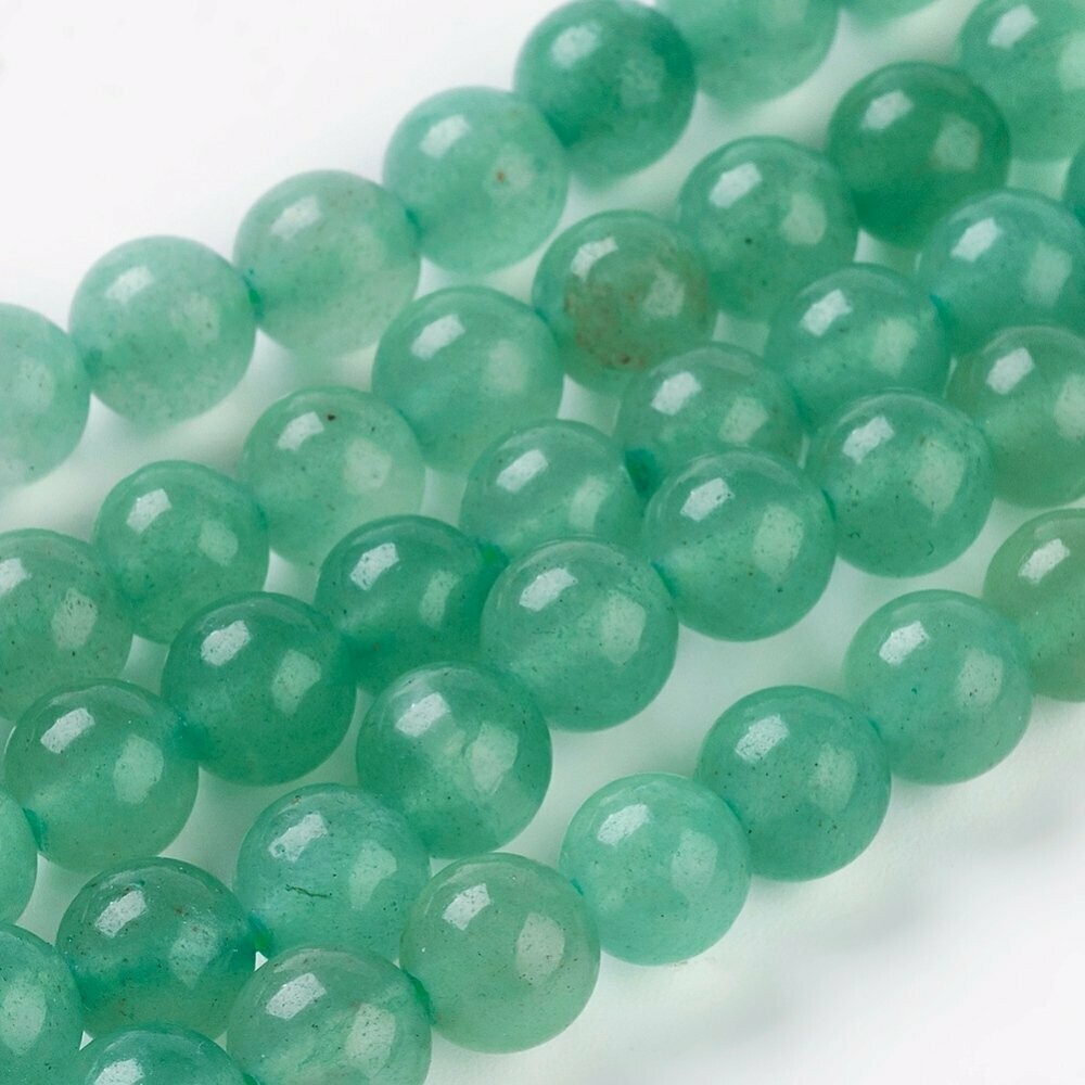 Natural Green Aventurine Beads, 6mm, 1 Strand Natural Green Aventurine Beads, 6mm, 1 Strand