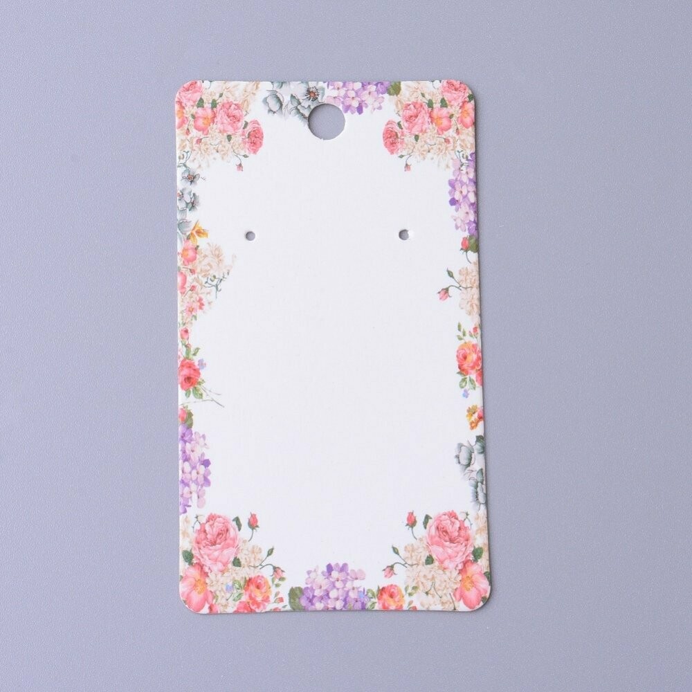 20 x Earring Display Cards, 90x50mm 20 x Earring Display Cards, 90x50mm
