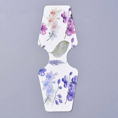 10 x Necklace Hanging Display Cards, Floral Pattern, 120x45mm 10 x Necklace Hanging Display Cards, Floral Pattern, 120x45mm