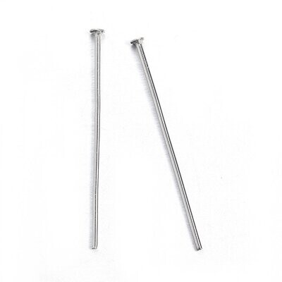 50 x Stainless Steel Head Pins 40mm x 0.6mm
