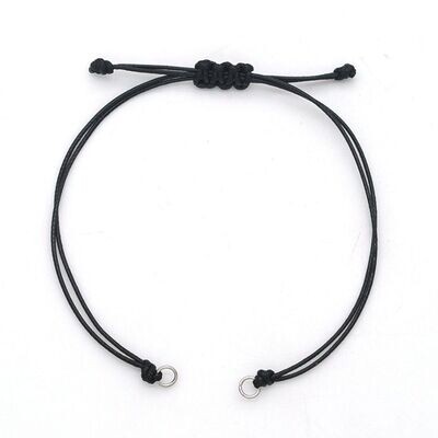 Waxed Cord Bracelet for Connectors